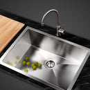 Stainless Steel Kitchen Sink 600X450MM Under/Topmount Sinks Laundry Bowl Silver