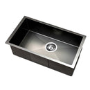 Stainless Steel Kitchen Sink 450X300MM Under/Topmount Sinks Laundry Bowl Black
