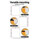 Stainless Steel Kitchen Sink 450X300MM Under/Topmount Sinks Laundry Bowl Black