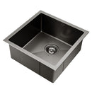 Stainless Steel Kitchen Sink 440X440MM Under/Topmount Sinks Laundry Bowl Black