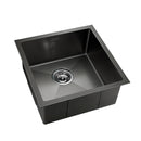 Stainless Steel Kitchen Sink 510X450MM Under/Topmount Sinks Laundry Bowl Black