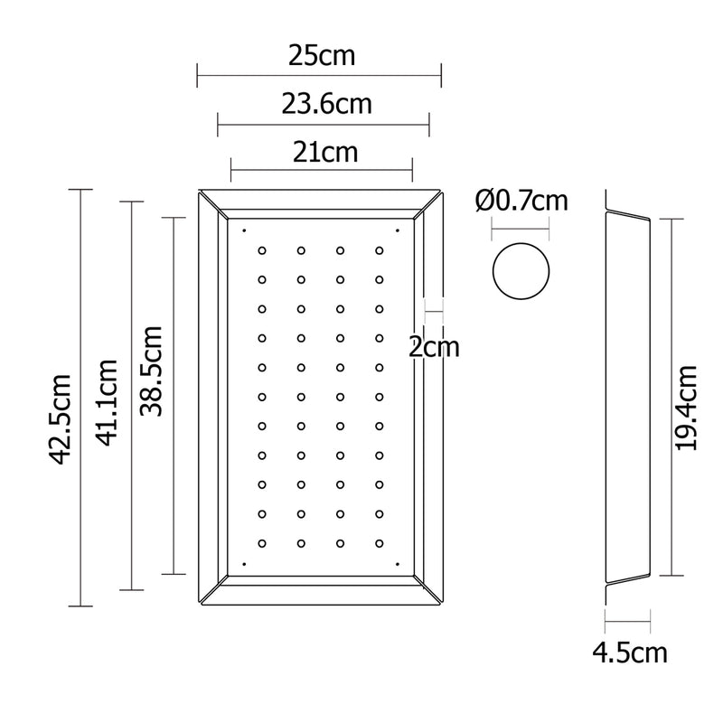 Stainless Steel Sink 425X250MM Colander Kitchen Draining Tray Strainer Silver