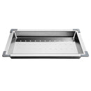 Stainless Steel Sink 425X250MM Colander Kitchen Draining Tray Strainer Silver