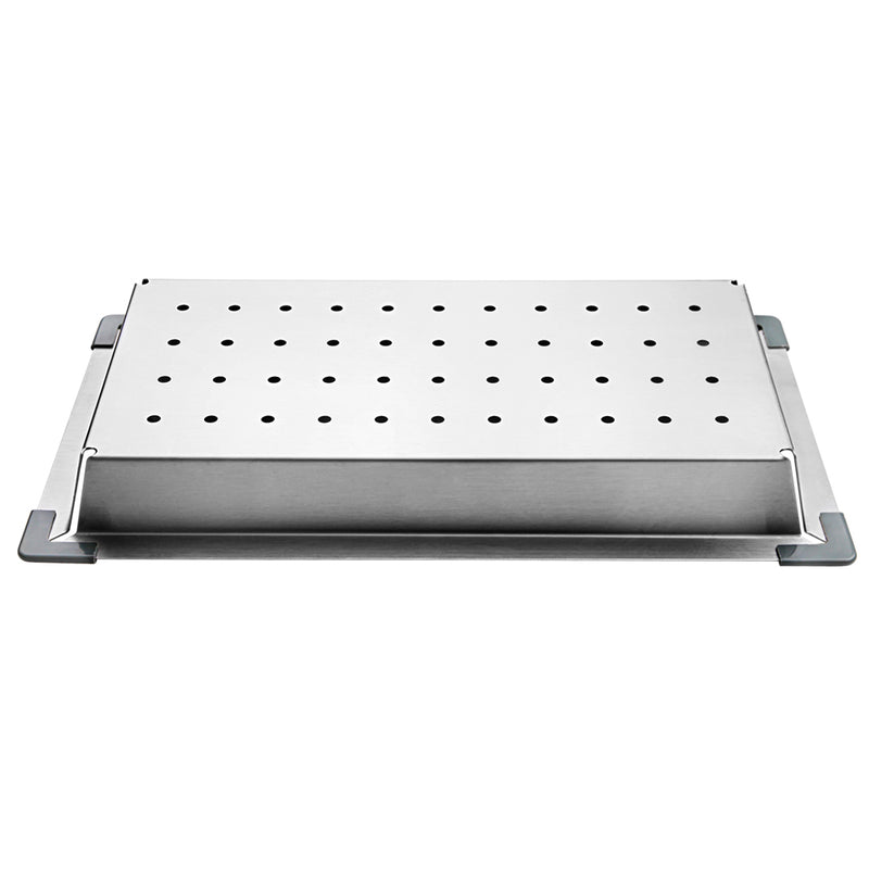 Stainless Steel Sink 425X250MM Colander Kitchen Draining Tray Strainer Silver