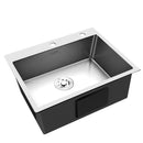 Stainless Steel Kitchen Sink 680X450MM Under/Topmount Sinks Laundry Bowl Silver