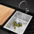 Stainless Steel Kitchen Sink 340X440MM Nano Under/Topmount Sinks Laundry Silver