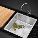 Stainless Steel Kitchen Sink 440X450MM Nano Under/Topmount Sinks Laundry Silver