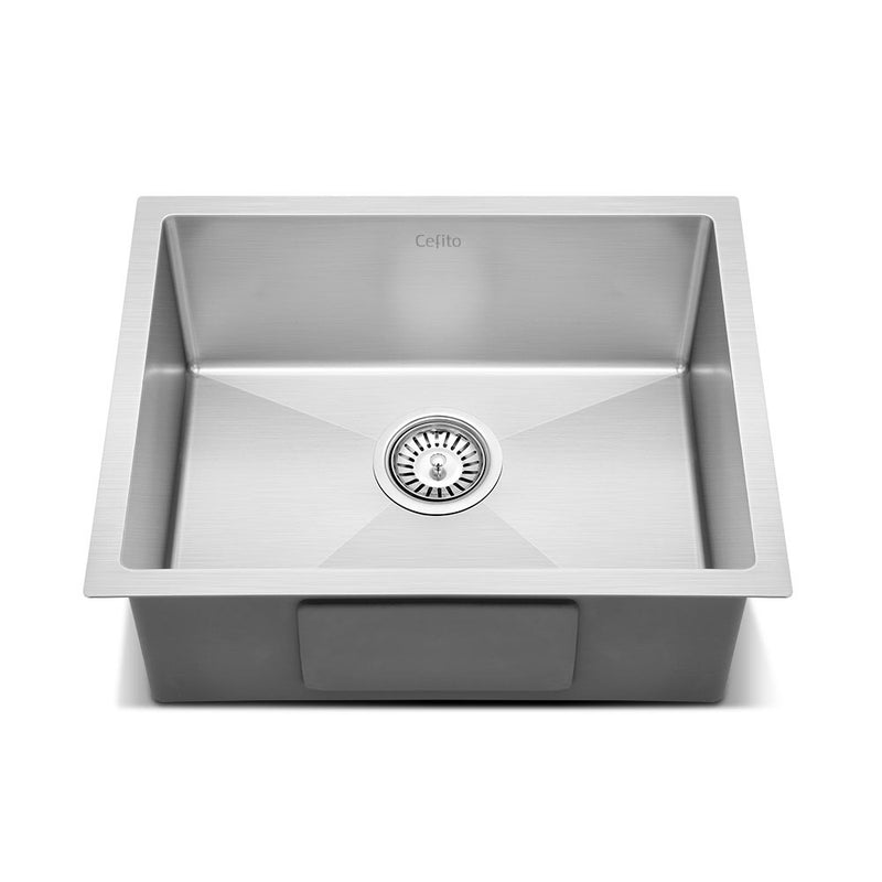 Stainless Steel Kitchen Sink 540X440MM Nano Under/Topmount Sinks Laundry Silver