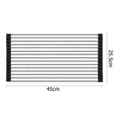 Stainless Steel Sink 450X255MM Colander Kitchen Draining Tray Strainer Silver