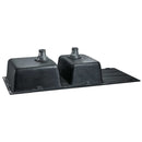 Stone Kitchen Sink 1160X500MM Granite Under/Topmount Basin Double Bowl Black