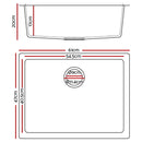 Stone Kitchen Sink 610X470MM Granite Under/Topmount Basin Bowl Laundry Black