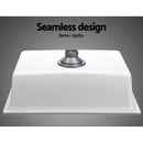 Stone Kitchen Sink 610X470MM Granite Under/Topmount Basin Bowl Laundry White