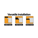 Stone Kitchen Sink 610X470MM Granite Under/Topmount Basin Bowl Laundry White