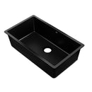 Stone Kitchen Sink 790X450MM Granite Under/Topmount Basin Bowl Laundry Black