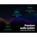 600W Black Car Subwoofer 10 Inch Ultra-Thin Speaker Audio Amplifier Under-Seat