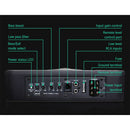 600W Black Car Subwoofer 10 Inch Ultra-Thin Speaker Audio Amplifier Under-Seat