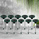 10X Solar LED Snake Repeller Multi Pulse Plus Ultrasonic Pest Rodent Repellent