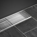 Shower Grate Heelguard 900mm Drain Stainless Steel Floor Waste Bathroom