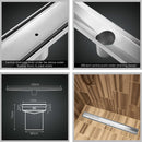 1000mm Stainless Steel Insert Shower Grate