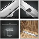 800mm Stainless Steel Insert Shower Grate