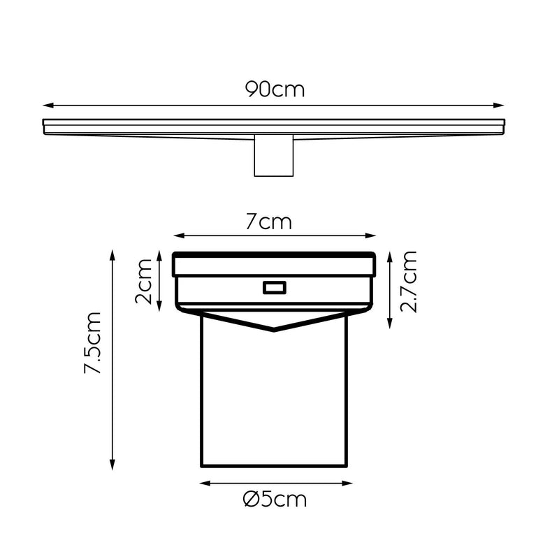 900mm Stainless Steel Insert Shower Grate