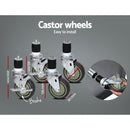 304 Stainless Steel Kitchen Benches Work Bench Food Prep Table with Wheels 1829MM x 610MM