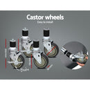 430 Stainless Steel Kitchen Benches Work Bench Food Prep Table with Wheels 1219MM x 610MM