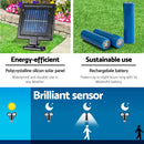 4X 22 LED Solar Powered Dual Light Security Motion Sensor Flood Lamp Outdoor