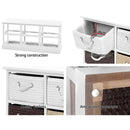 Storage Bench Shoe Organiser 6 Drawers Chest Cabinet Rack Box Shelf Stool