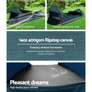 Weisshorn Biker Swag Single Camping Swags Navy Water Resistant Ripstop Canvas