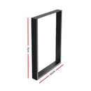 2x Coffee Dining Steel Table Legs 71x50CM Industrial Vintage Bench Metal Box