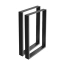 2x Coffee Dining Steel Table Legs 71x50CM Industrial Vintage Bench Metal Box