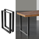 2x Coffee Dining Steel Table Legs 71x50CM Industrial Vintage Bench Metal Box