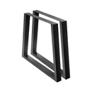 2x Coffee Dining Table Legs 71x65/90CM Industrial Vintage Bench Metal Trapezoid