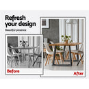 2x Coffee Dining Table Legs 71x65/90CM Industrial Vintage Bench Metal Trapezoid