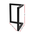 2x Coffee Dining Table Legs 71x70CM Steel Industrial Vintage Bench Metal