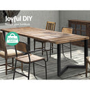 2x Coffee Dining Table Legs 71x70CM Steel Industrial Vintage Bench Metal