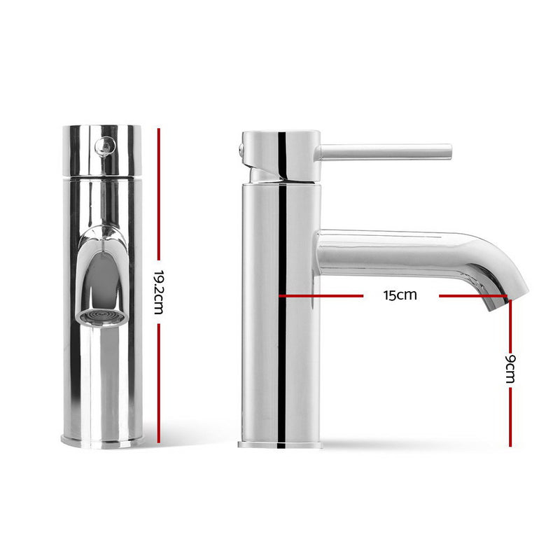 Basin Mixer Tap Faucet Silver
