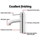 Basin Mixer Tap Faucet Silver