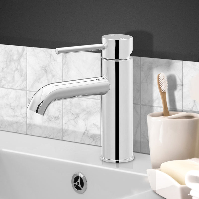 Basin Mixer Tap Faucet Silver