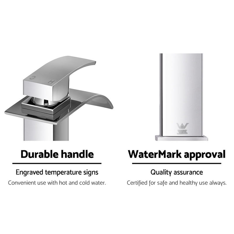 Mixer Tap Bathroom Taps Faucet Basin Sink Vanity Brass Chrome  Silver