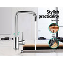 Mixer Kitchen Faucet Tap Swivel Spout  Silver