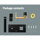 Bathroom Tap Wall Square Black Basin Mixer Taps Vanity Brass Faucet