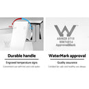 Bathroom Tap Wall Square Silver Basin Mixer Taps Vanity Brass Faucet