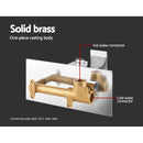 Bathroom Tap Wall Square Silver Basin Mixer Taps Vanity Brass Faucet