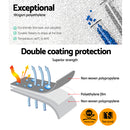 Instahut 3.6x4.8m Tarp Camping Tarps Poly Tarpaulin Heavy Duty Cover 180gsm Silver