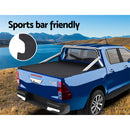 Weisshorn Fit TOYOTA HILUX SR5 A-DECK DUAL CAB Tonneau Cover Clip On UTE Truck