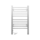 Heated Towel Rail Rack Bathroom Aluminum Electric Rails Warmer Clothes 10 Rungs