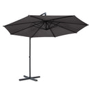 3M Outdoor Furniture Garden Umbrella Charcoal
