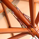 2.7M Outdoor Pole Umbrella Cantilever Stand Garden Umbrellas Patio Beige